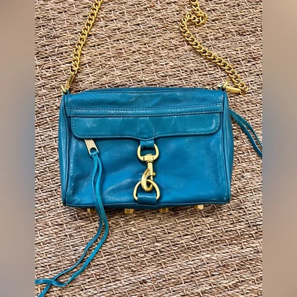 Rebecca Minkoff Teal Leather Backpack Rebecca Minkoff | Bags | Rebecca Minkoff Teal Crossbody Bag  main image 4